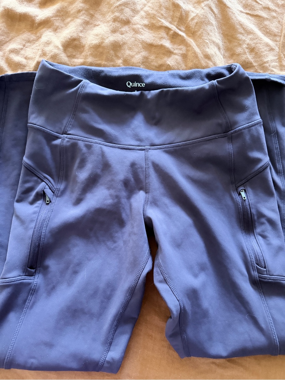 Quince Whistler High High-Rise Thermal Leggings in Deep Orchid Purple, Sz S